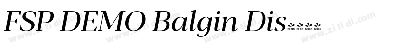 FSP DEMO Balgin Dis字体转换 FSP DEMO Balgin Dis字体转换